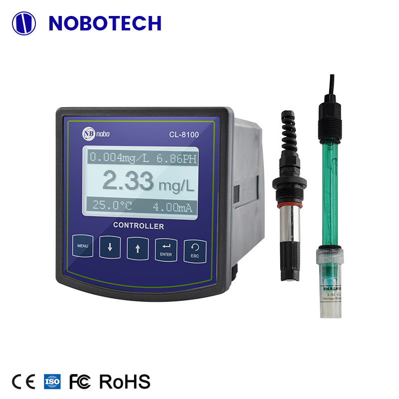 Swimming pool water quality detector ph residual chlorine tester meter